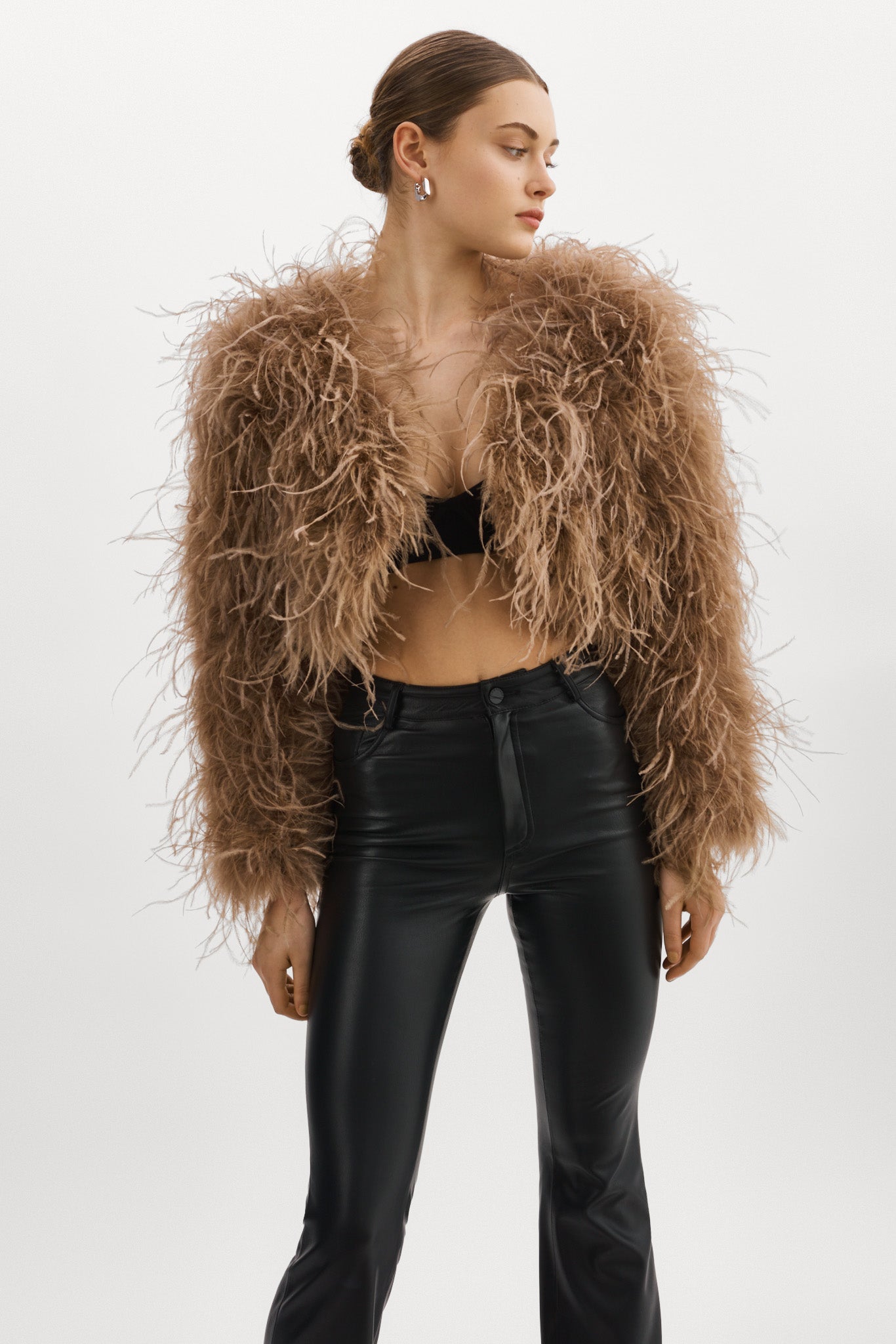 HALLIE  Ostrich Feather Jacket – LAMARQUE