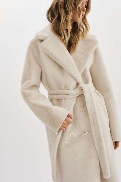 ABIGAIL  Faux Shearling Reversible Coat – LAMARQUE