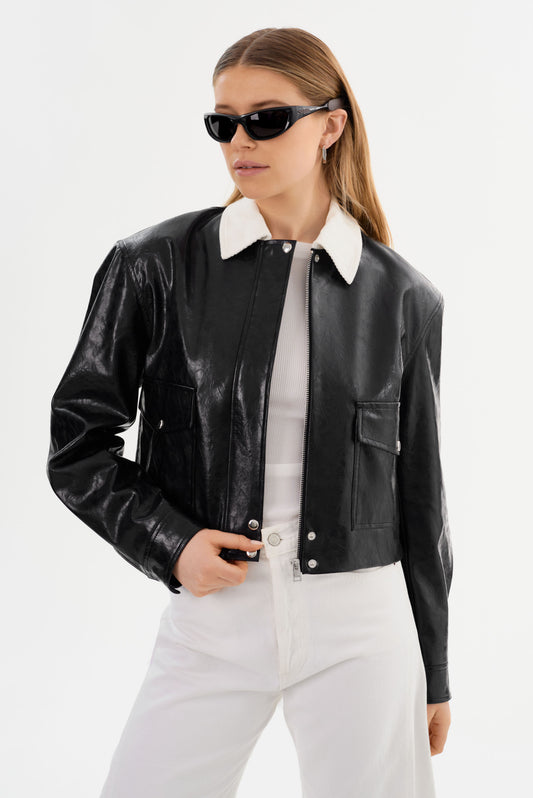 BRAYLIN | Veste en faux cuir