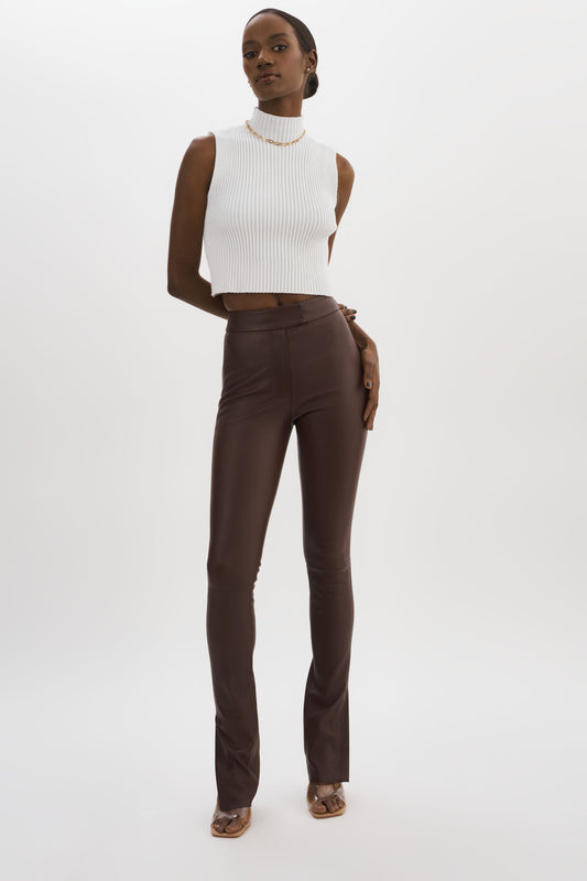 DAWN | Pantalon en cuir extensible