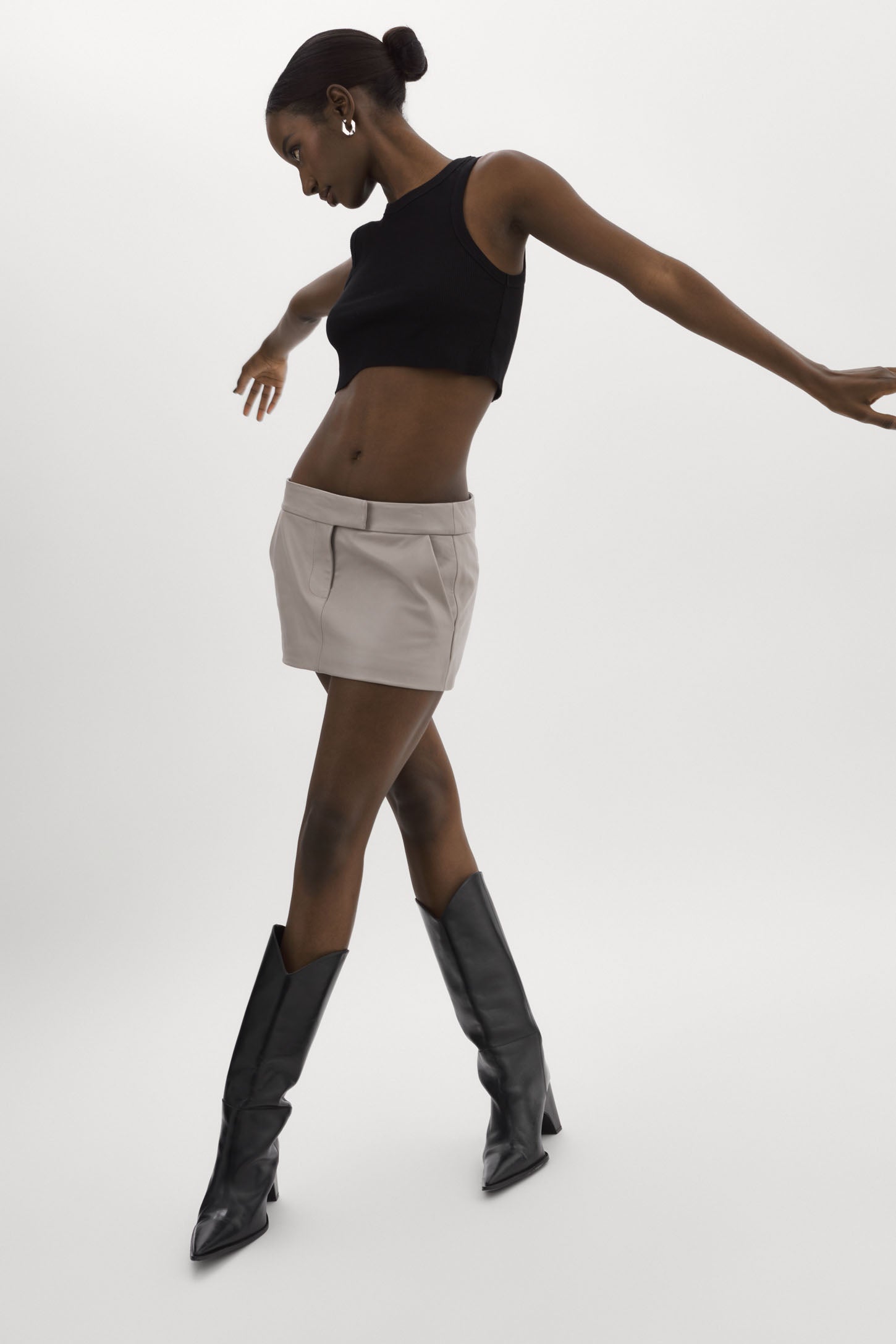 INAYA | Leather Micro Mini Skirt – LAMARQUE