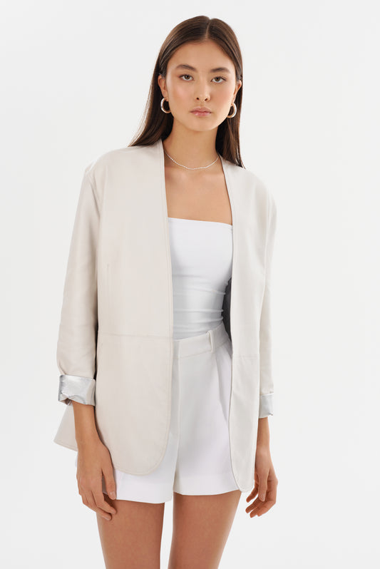 LEIGHTON | Blazer réversible en cuir