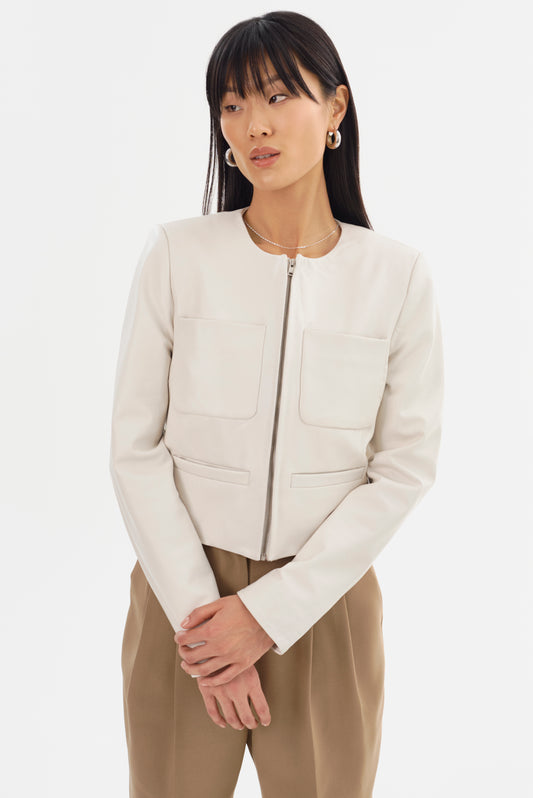 LINETTE | Veste en cuir