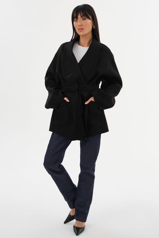 MEKIA | Manteau en laine double face