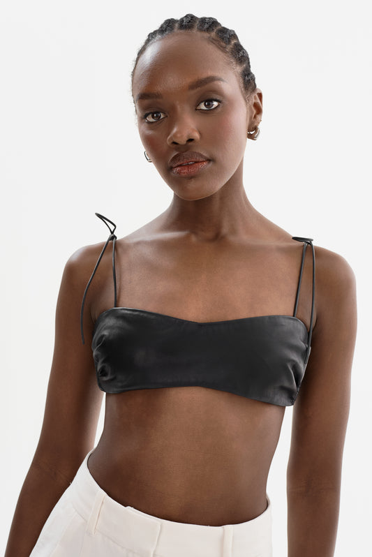 MERANIA | Leather Bralette