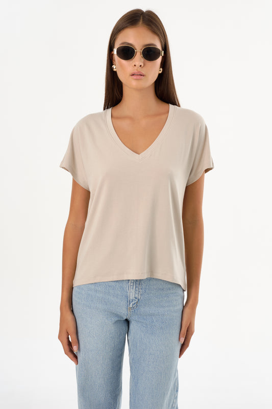 NEREA | Jersey V Neck Tee