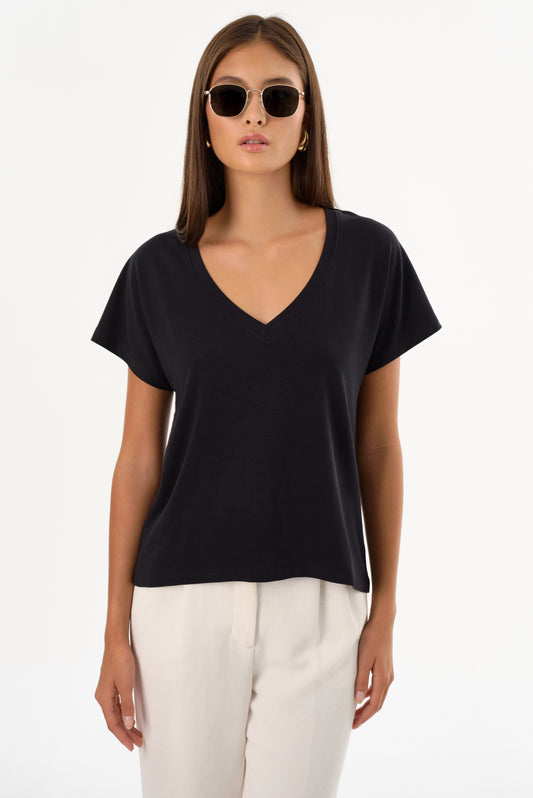 NEREA | Jersey V Neck Tee