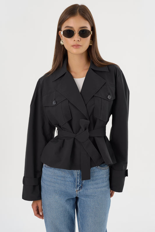 QUINN | Cropped Trench Coat