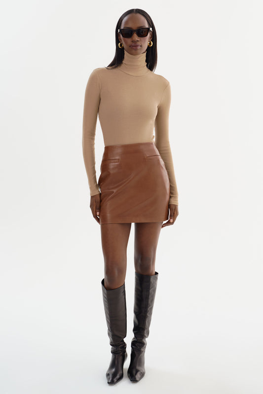 ROWAN | Leather Mini Skirt