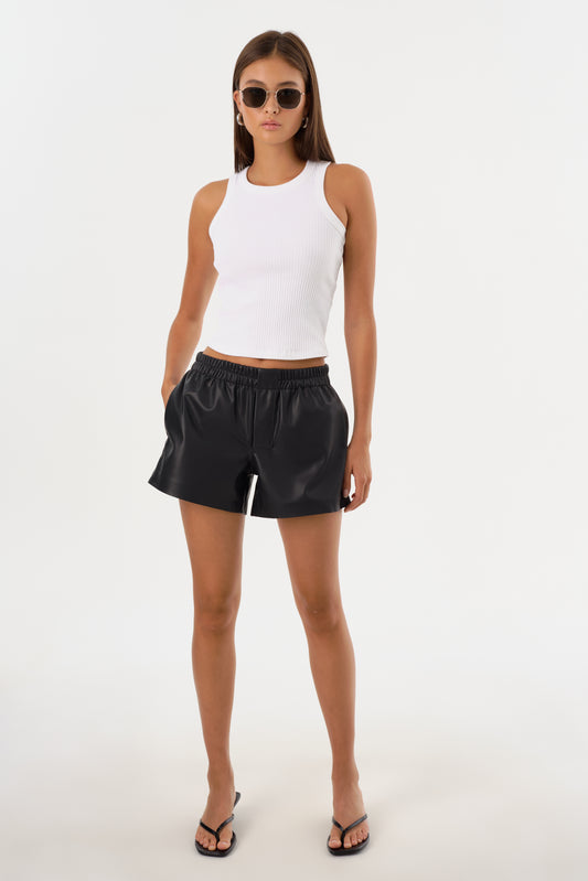 SIGRID | Faux Leather Boxer Short