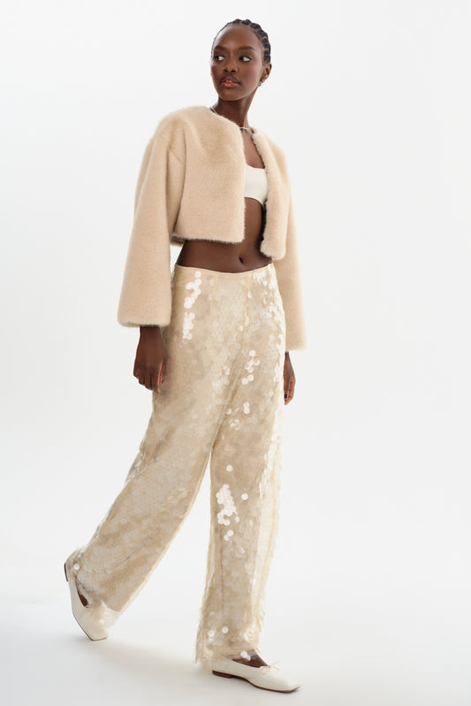 STACY | Sequin Wide Leg Pants