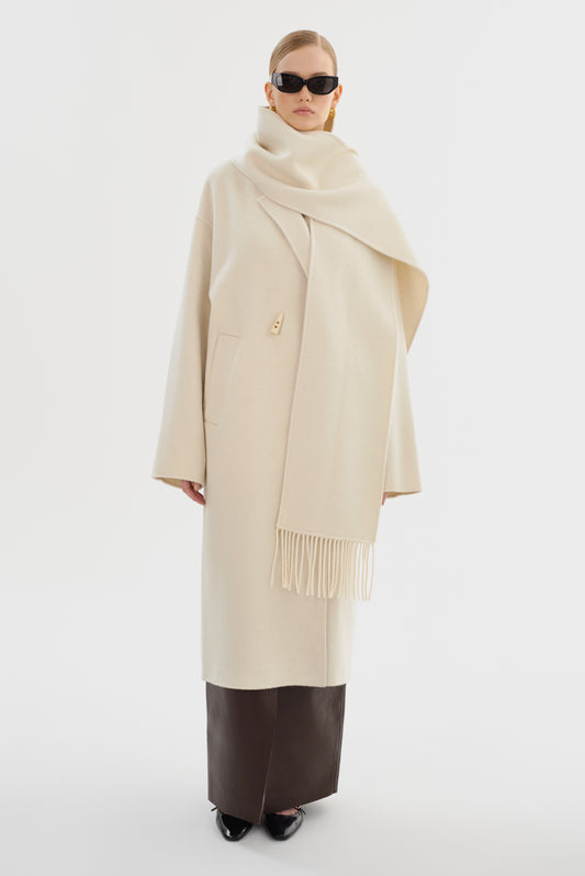 TWILA | Manteau Écharpe en Laine