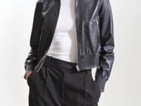 KORDELLA | Reversible Leather Bomber Jacket