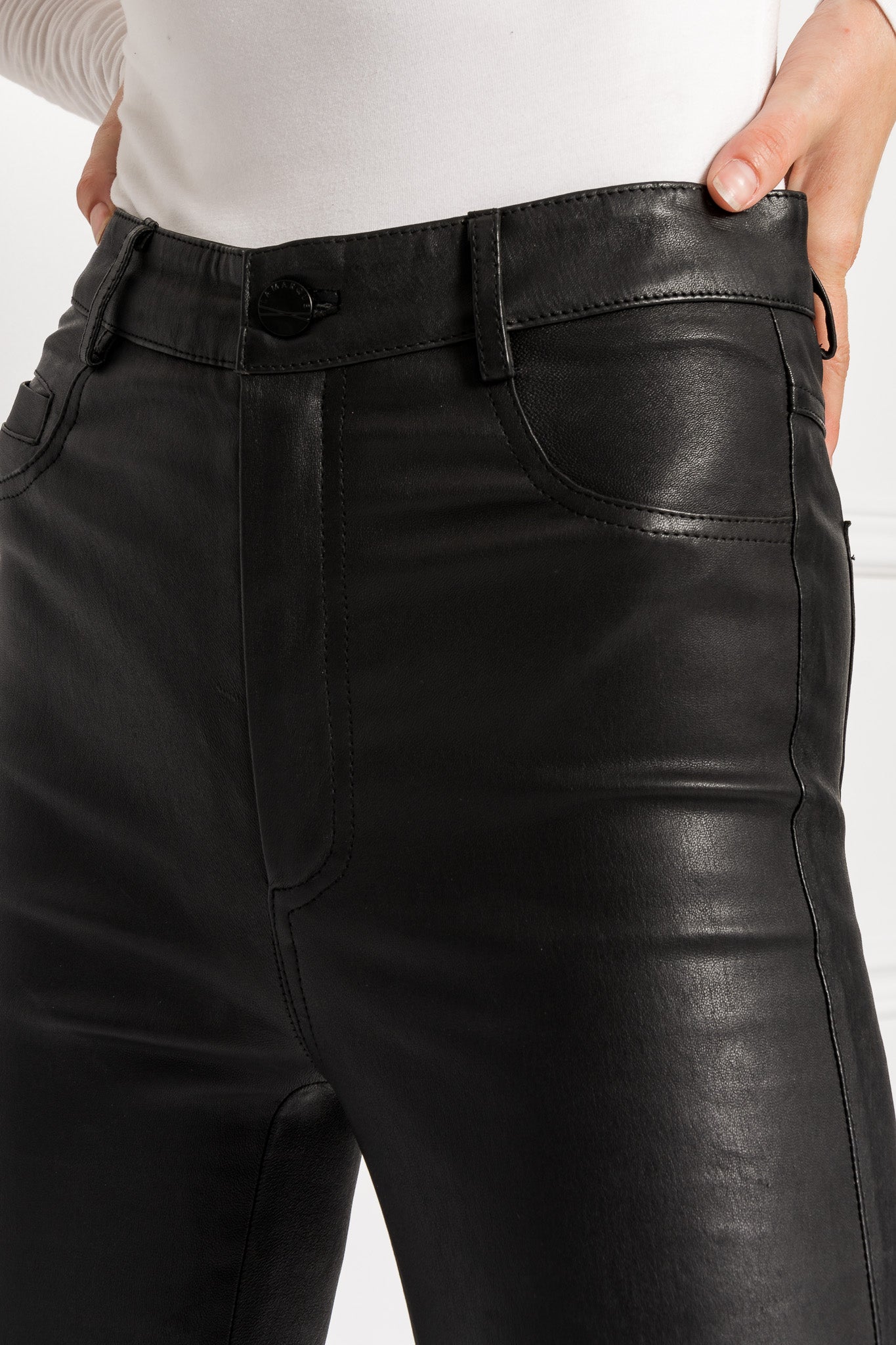 ESME | Leather Jeans With Slits – LAMARQUE