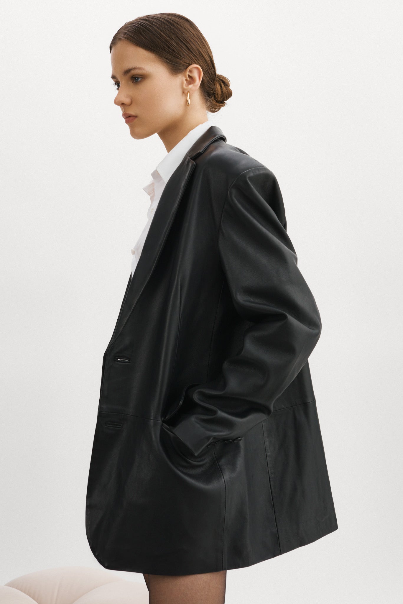 EVANNA  Leather Maxi Coat – LAMARQUE