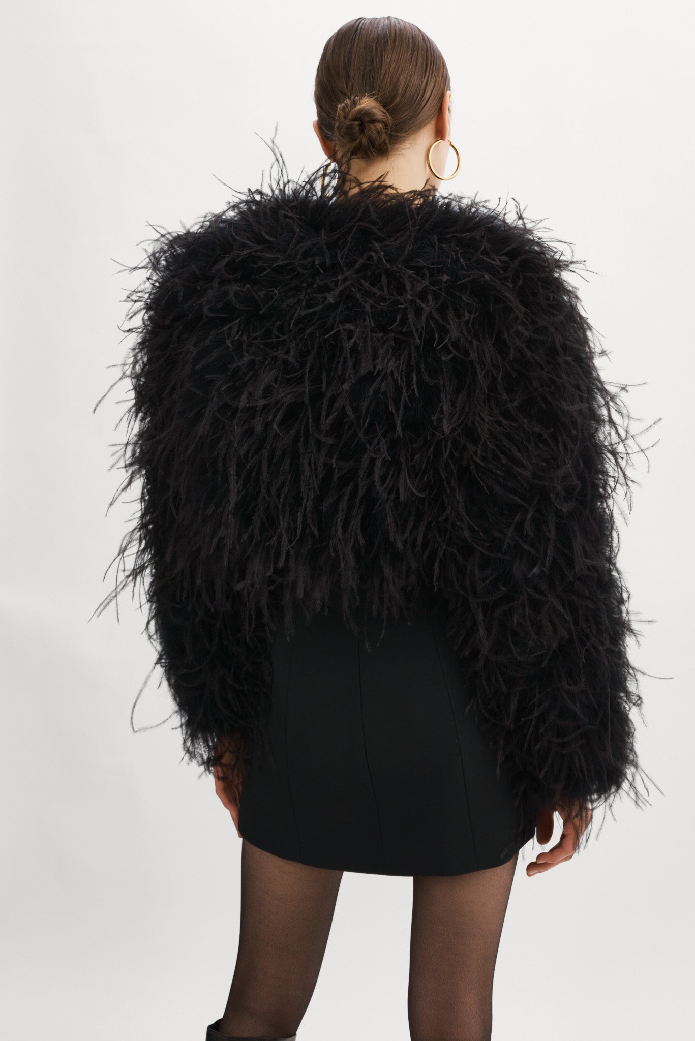 HALLIE  Ostrich Feather Jacket – LAMARQUE