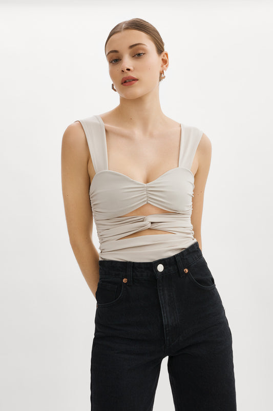 ZEELA | Ruched Cutout Cami