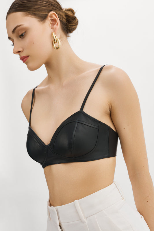 OPHIRA | Leather Bra