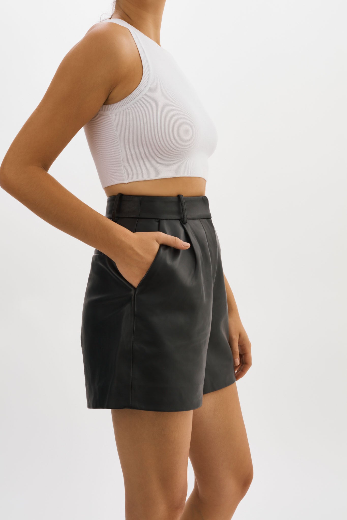 ANNAISE  Leather Hot Shorts – LAMARQUE