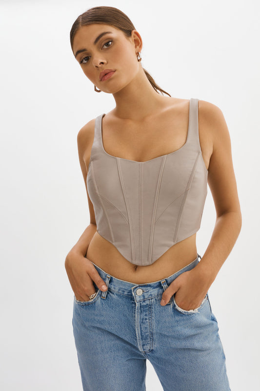 TABIA | Corset en cuir